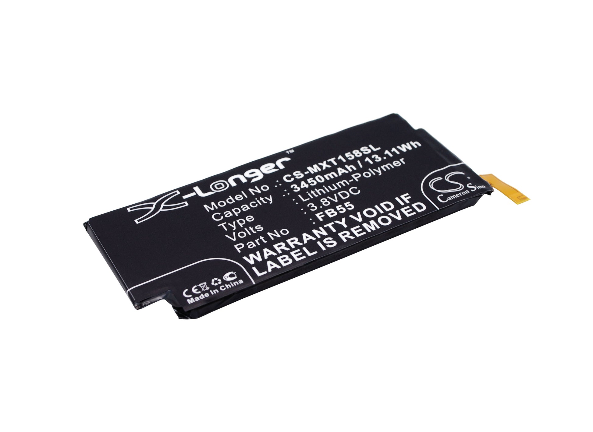 Replacement Battery for Motorola Moto X Force – Mobile, SmartPhone – 3450mAh / 3.8V - image 1