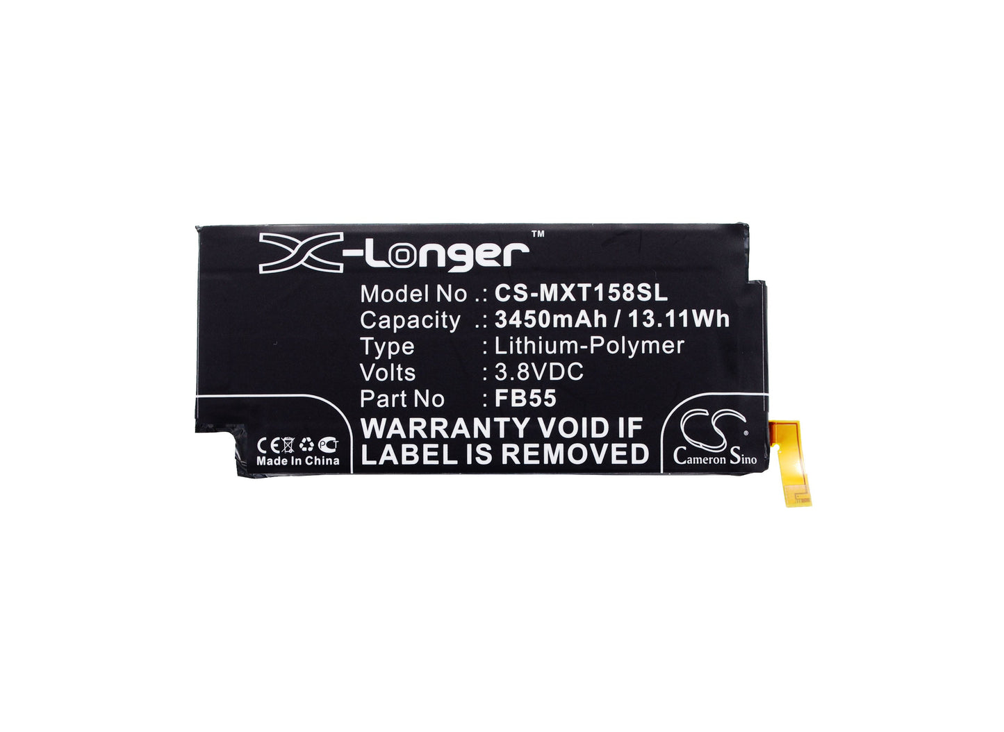 Replacement Battery for Motorola  Bounce – Mobile, SmartPhone – 3450mAh / 13.11Wh / 3.8V