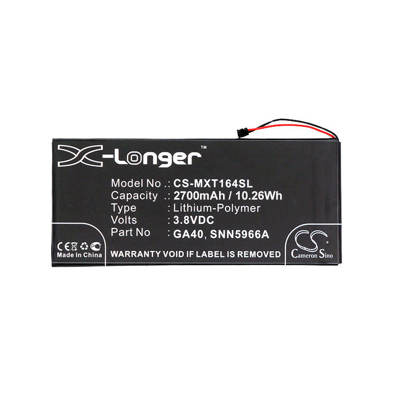 Replacement Battery for Motorola  Moto G4 – Mobile, SmartPhone – 2700mAh / 10.26Wh / 3.8V