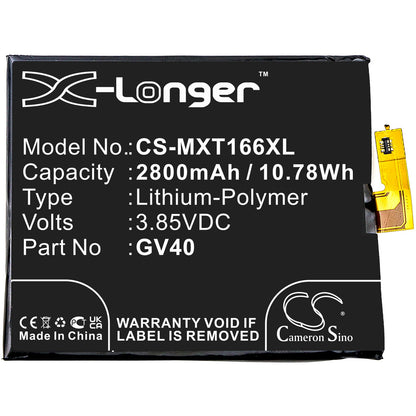 Replacement Battery for Motorola  Moto Z Droid Force – Mobile, SmartPhone – 2800mAh / 10.78Wh / 3.85V