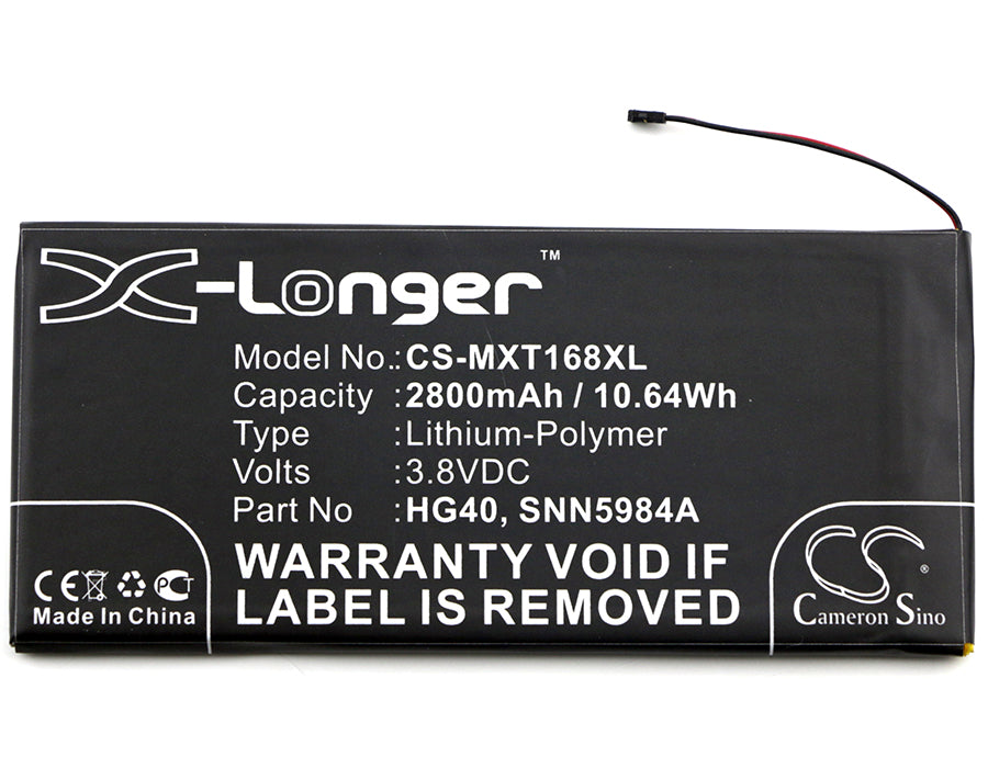 Replacement Battery for Motorola  Moto G5 Plus – Mobile, SmartPhone – 2800mAh / 10.64Wh / 3.8V
