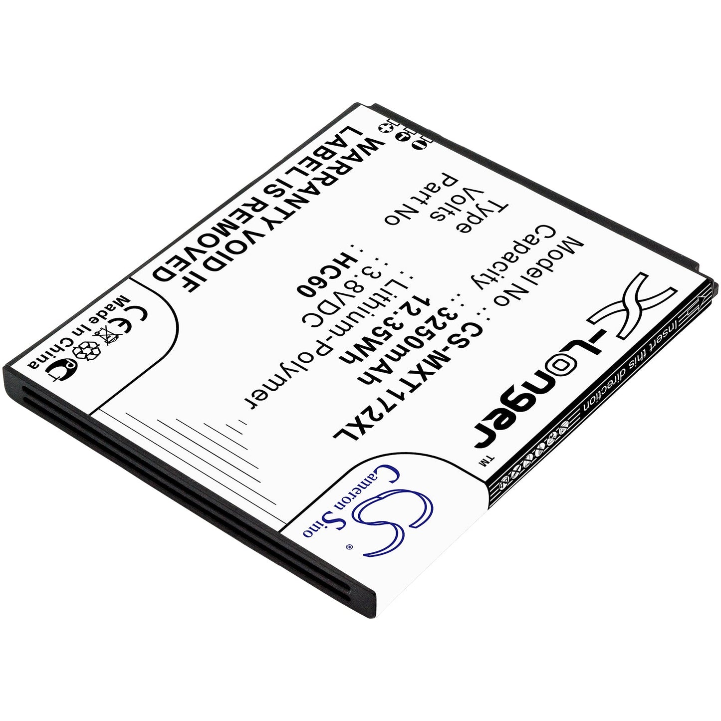 Replacement Battery for Motorola  Moto C Plus – Mobile, SmartPhone – 3250mAh / 12.35Wh / 3.8V
