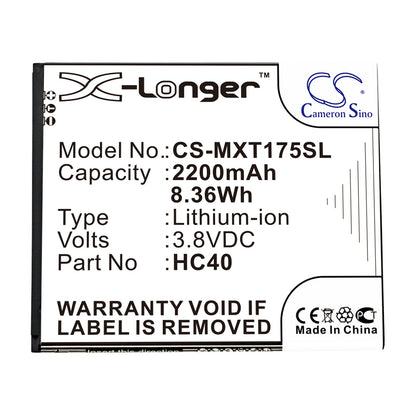 Replacement Battery for Motorola  M2998 – Mobile, SmartPhone – 2200mAh / 8.36Wh / 3.8V