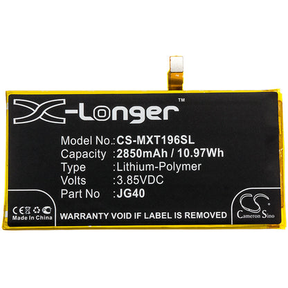 Replacement Battery for Motorola  Moto G7 Plus – Mobile, SmartPhone – 2850mAh / 10.97Wh / 3.85V