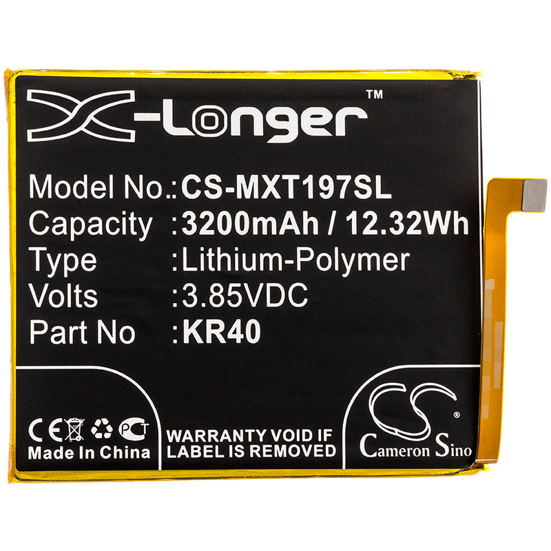 Replacement Battery for Motorola  Moto One Vision – Mobile, SmartPhone – 3200mAh / 12.32Wh / 3.85V