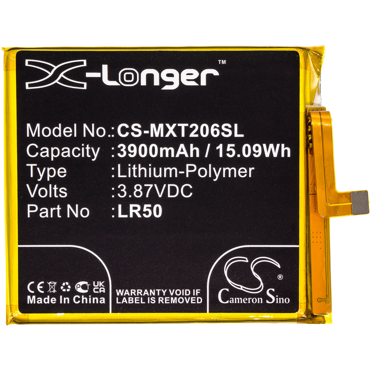 Replacement Battery for Motorola Moto Edge – Mobile, SmartPhone – 3900mAh / 3.87V