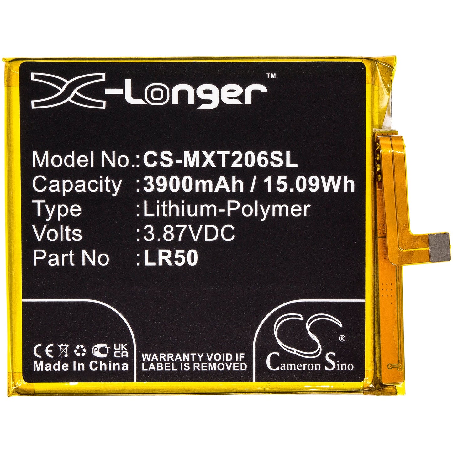 Replacement Battery for Motorola  Moto Edge – Mobile, SmartPhone – 3900mAh / 15.09Wh / 3.87V