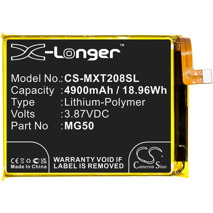 Replacement Battery for Motorola  Moto G9 Plus – Mobile, SmartPhone – 4900mAh / 18.96Wh / 3.87V