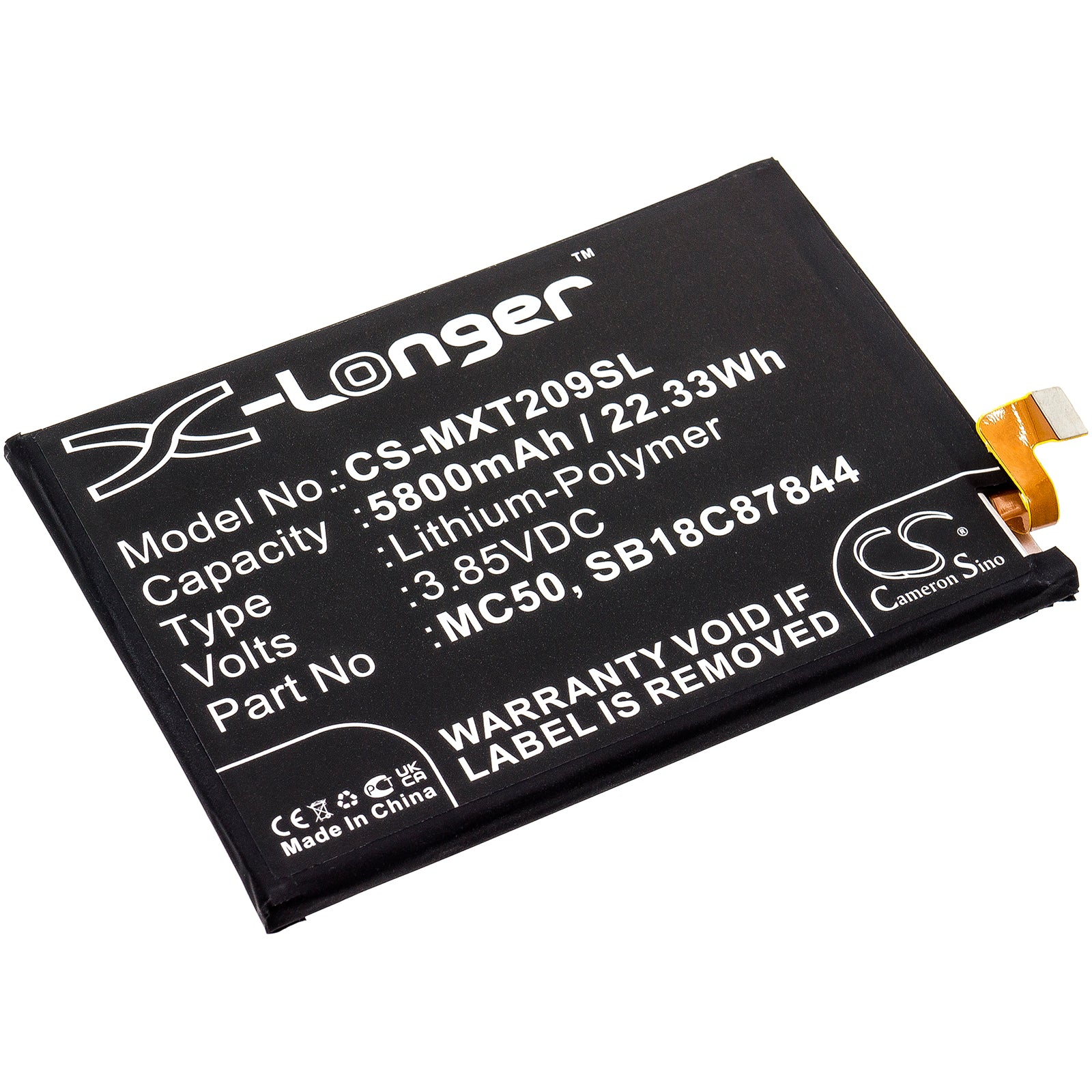 Replacement Battery for Motorola | Lenovo Moto G9 Power – Mobile, SmartPhone – 5800mAh / 3.85V - image 1