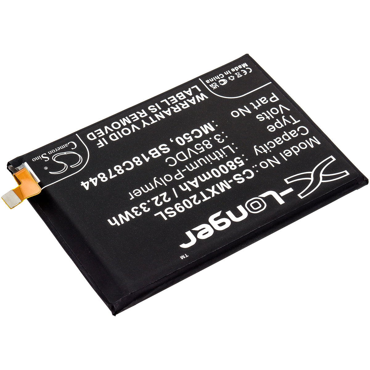 Replacement Battery for Motorola | Lenovo Moto G9 Power – Mobile, SmartPhone – 5800mAh / 3.85V
