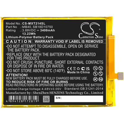 Replacement Battery for Motorola Moto Edge 20 5G – Mobile, SmartPhone – 3400mAh / 3.89V