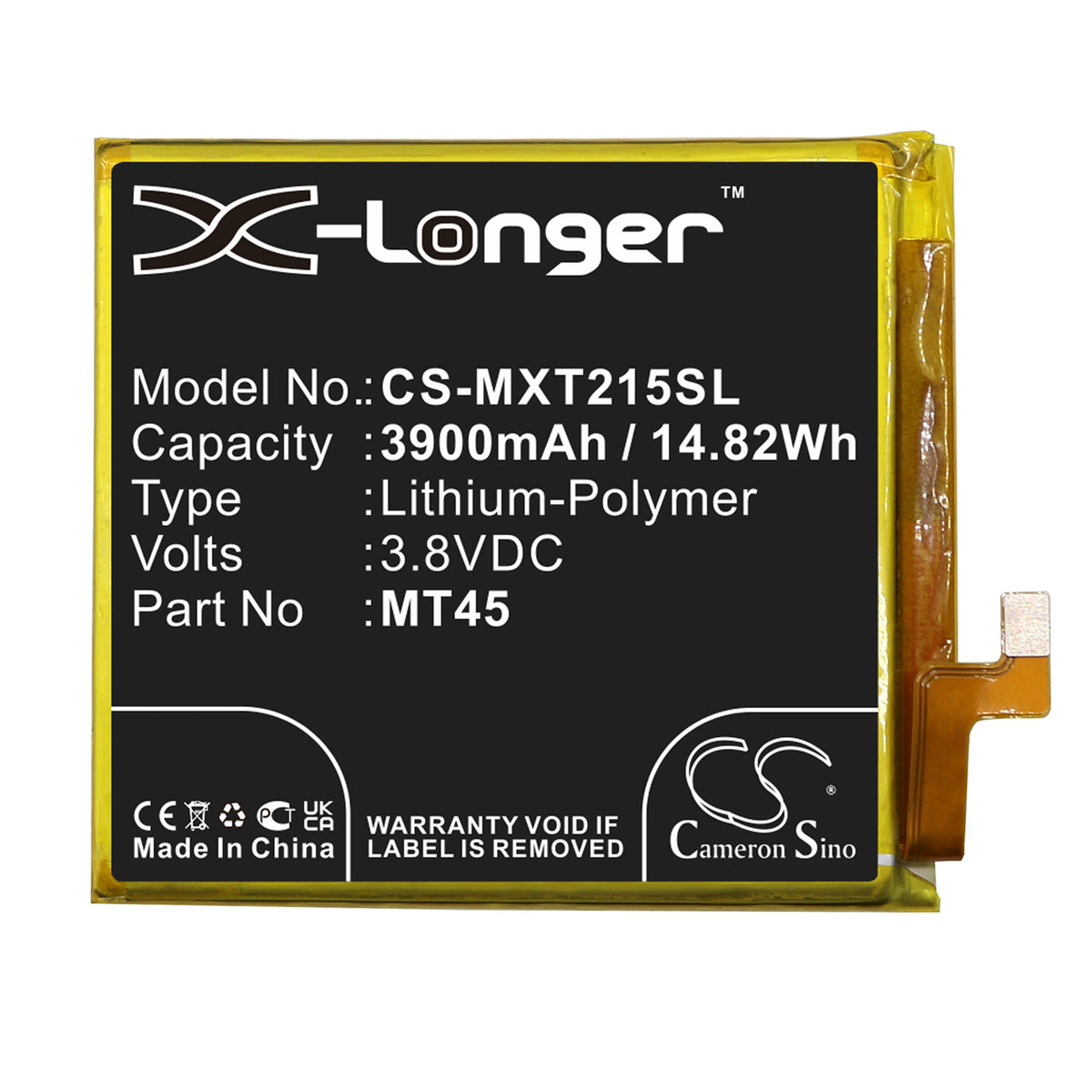 Replacement Battery for Motorola Edge 20 Pro – Mobile, SmartPhone – 3900mAh / 3.8V