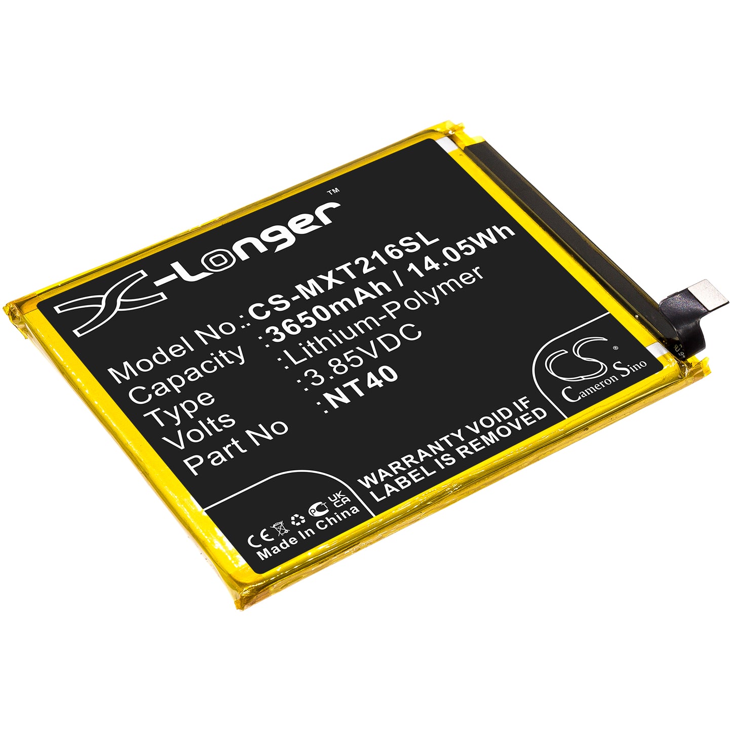 Replacement Battery for Motorola Moto G Pure – Mobile, SmartPhone – 3650mAh / 3.85V - image 1