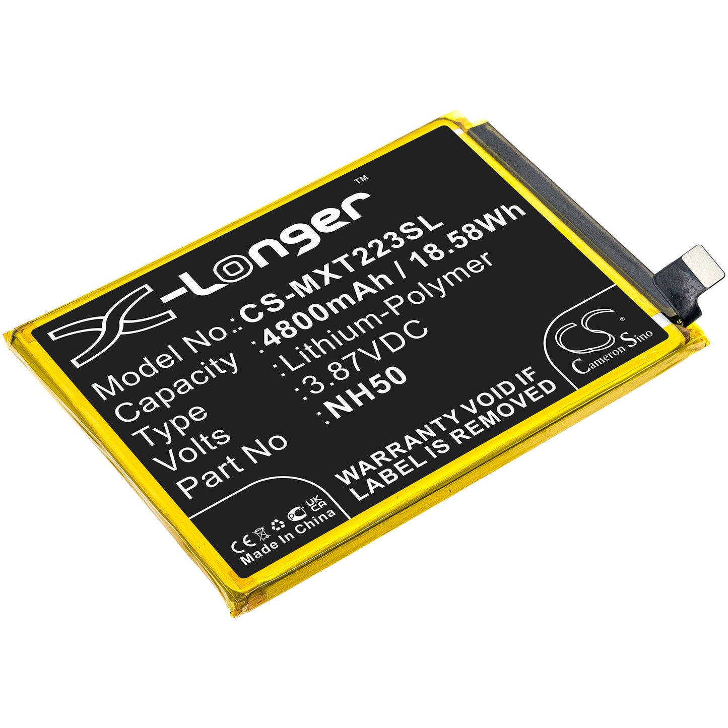 Replacement Battery for Motorola Moto G22 – Mobile, SmartPhone – 4800mAh / 3.87V - image 1