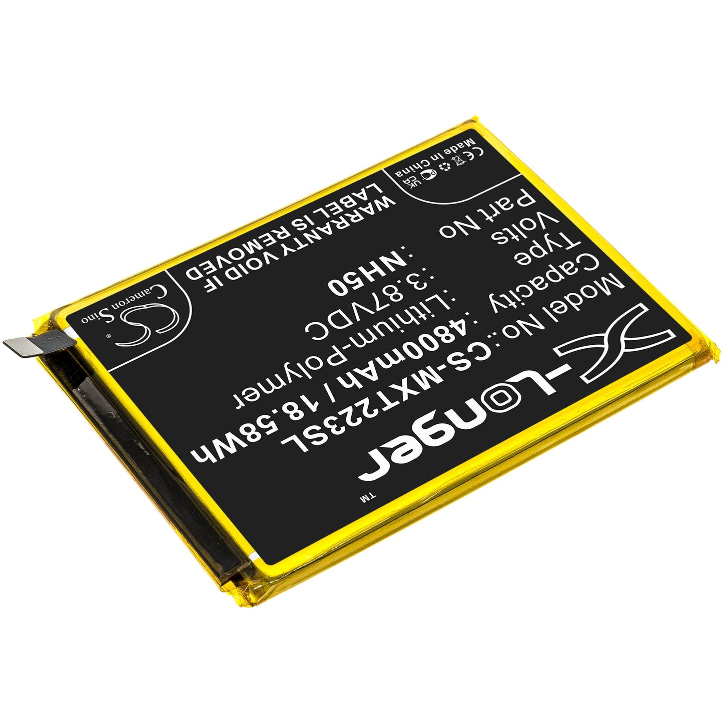 Replacement Battery for Motorola  Moto G22 – Mobile, SmartPhone – 4800mAh / 18.58Wh / 3.87V