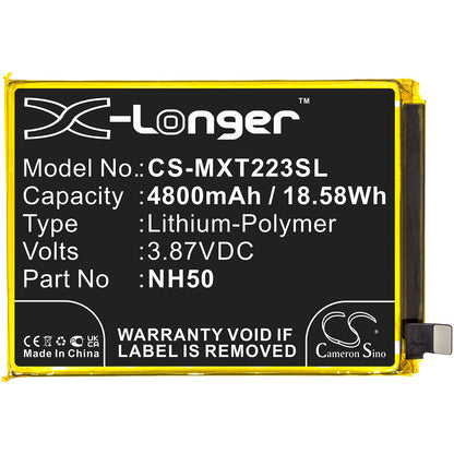 Replacement Battery for Motorola  Moto G22 – Mobile, SmartPhone – 4800mAh / 18.58Wh / 3.87V