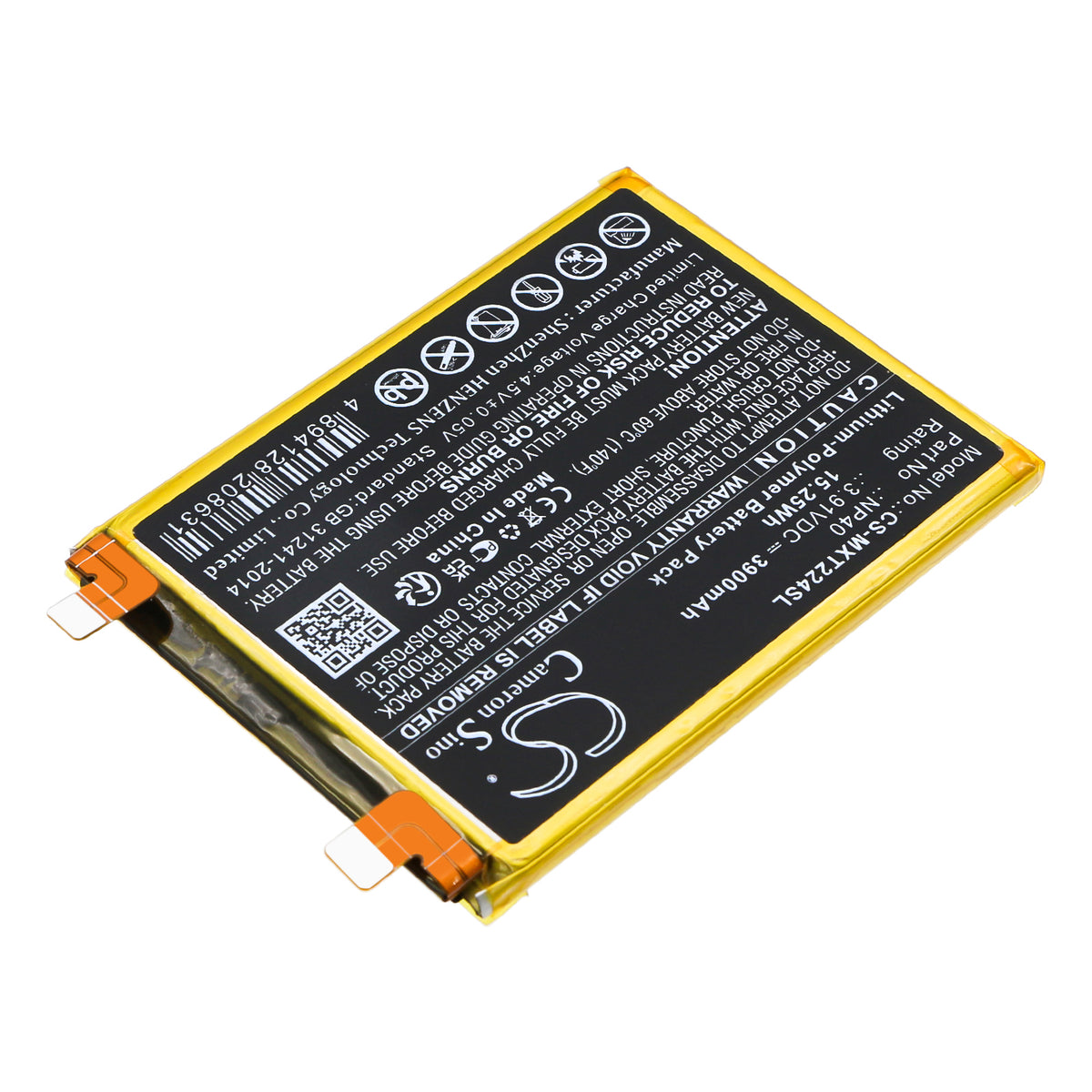 Replacement Battery for Motorola XT2245 – Mobile, SmartPhone – 3900mAh / 3.91V