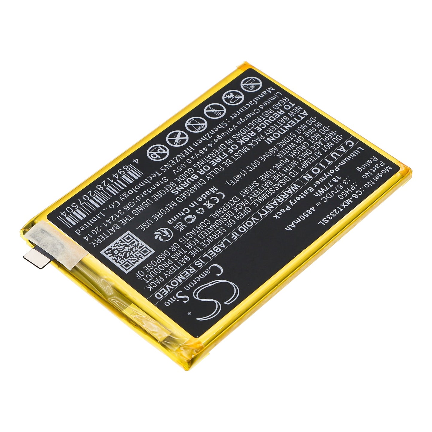 Replacement Battery for Motorola  Moto G23 – Mobile, SmartPhone – 4850mAh / 18.77Wh / 3.87V