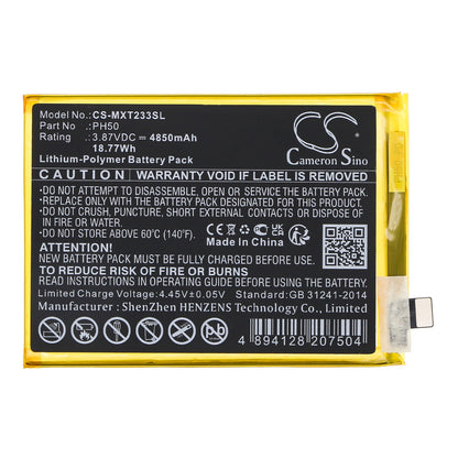 Replacement Battery for Motorola XT2333 – Mobile, SmartPhone – 4850mAh / 3.87V