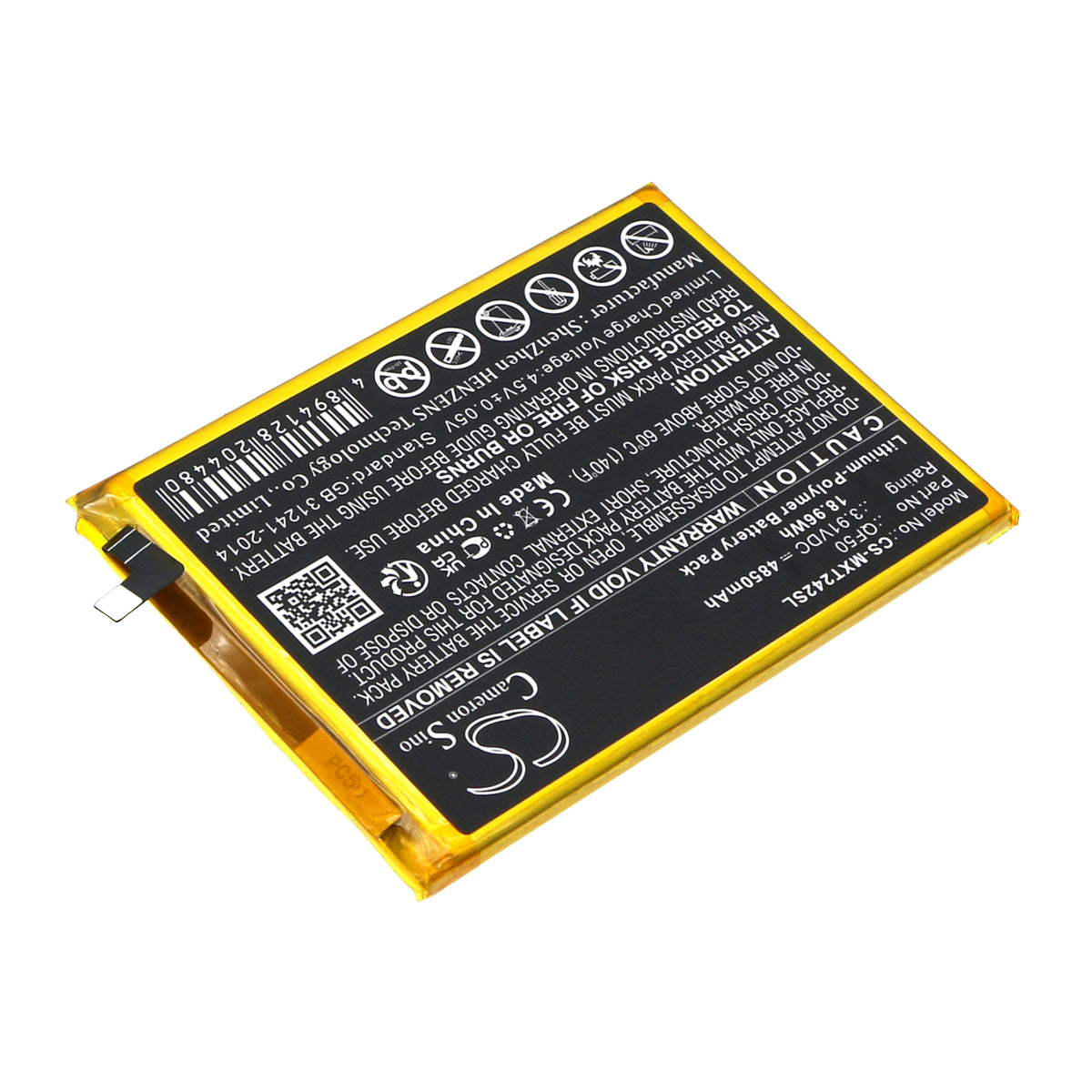 Replacement Battery for Motorola Moto G04 – Mobile, SmartPhone – 4850mAh / 3.91V