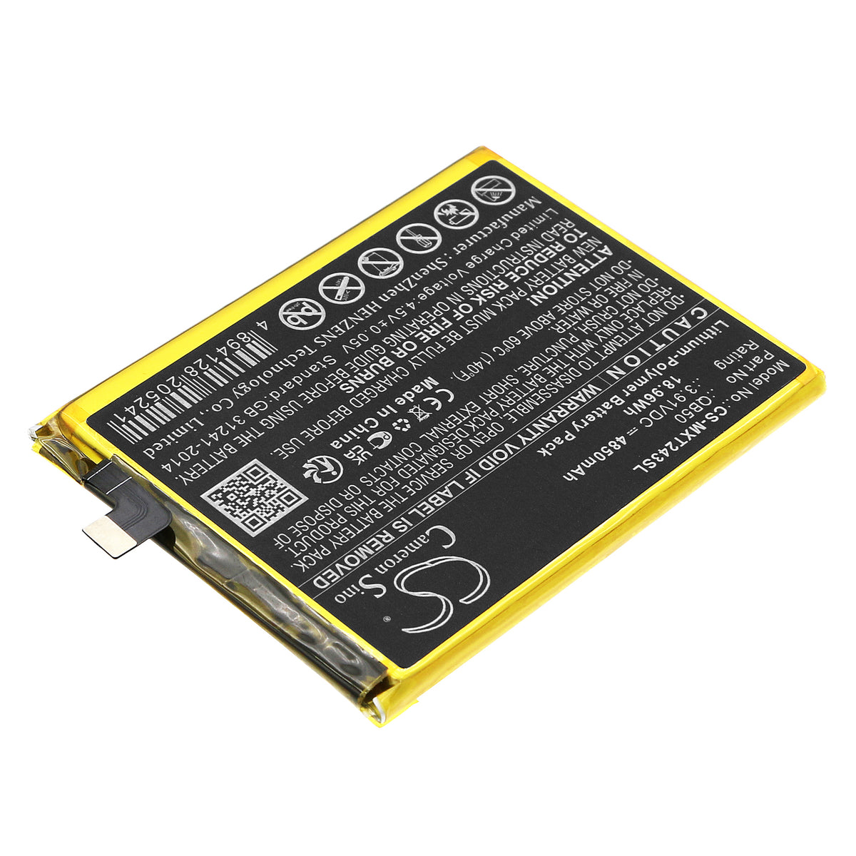 Replacement Battery for Motorola XT2347 – Mobile, SmartPhone – 4850mAh / 3.91V