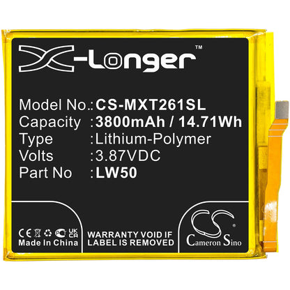 Replacement Battery for Motorola  Moto Edge Plus – Mobile, SmartPhone – 3800mAh / 14.71Wh / 3.87V