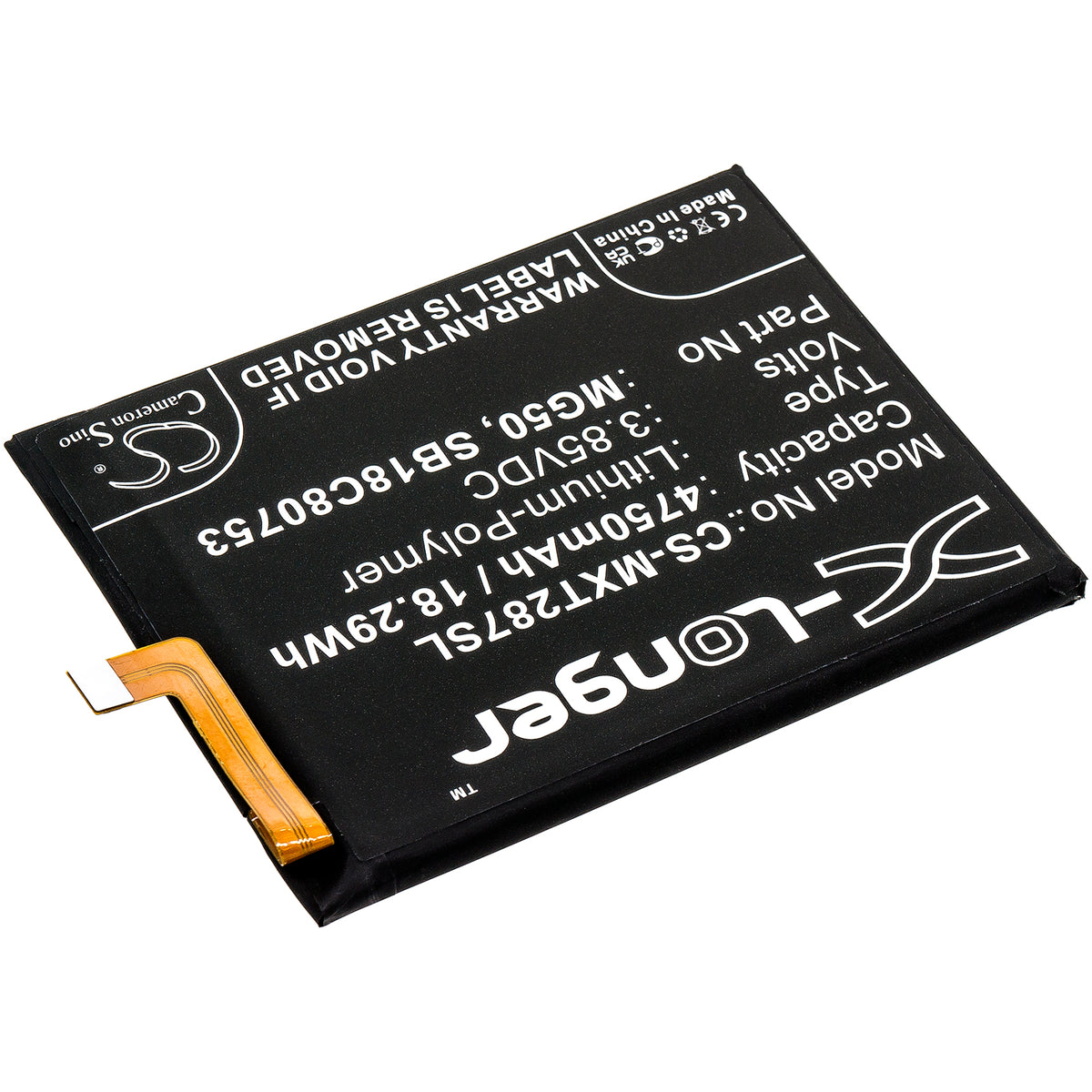 Replacement Battery for Motorola Moto G9 Plus – Mobile, SmartPhone – 4750mAh / 3.85V