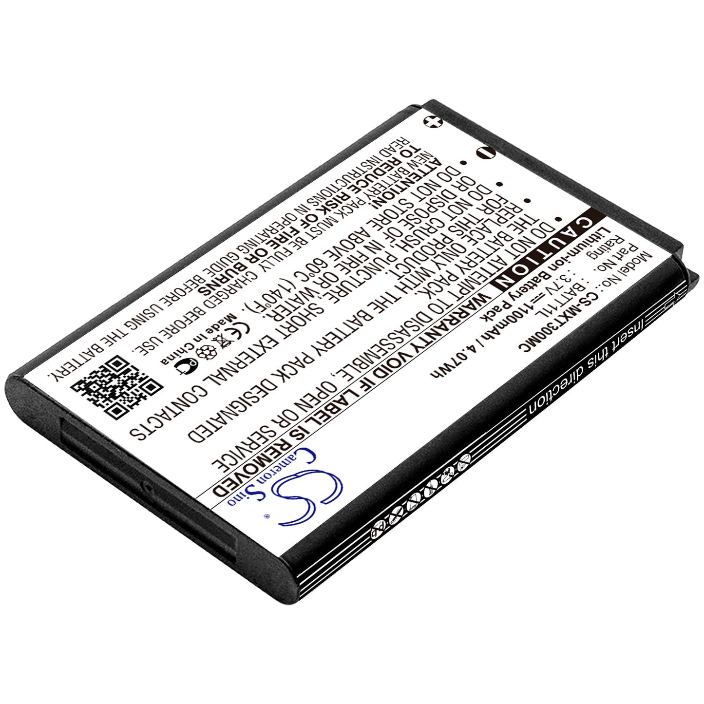 Replacement Battery for Gemantech  CB115 – Camera – 1100mAh / 4.07Wh / 3.7V
