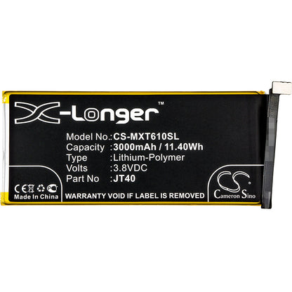 Replacement Battery for Motorola  Moto G6 Plus – Mobile, SmartPhone – 3000mAh / 11.40Wh / 3.8V