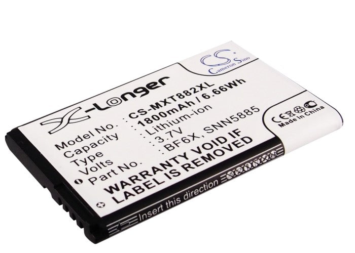 Replacement Battery for Motorola XT882 – Mobile, SmartPhone – 1800mAh / 3.7V - image 1