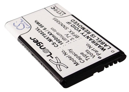 Replacement Battery for Motorola  Domino + – Mobile, SmartPhone – 1800mAh/6.66Wh / 3.7V