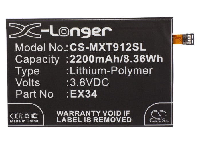 Replacement Battery for Motorola  Ghost – Mobile, SmartPhone – 2200mAh / 8.36Wh / 3.8V
