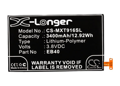Replacement Battery for Motorola  Droid Razr Maxx – Mobile, SmartPhone – 3400mAh / 12.92Wh / 3.8V