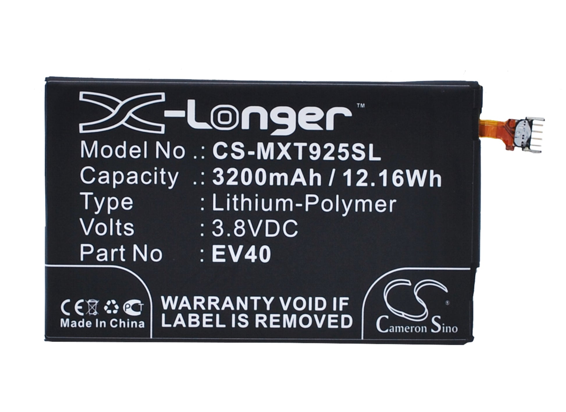 Replacement Battery for Motorola Droid Razr HD – Mobile, SmartPhone – 3200mAh / 3.8V - image 1