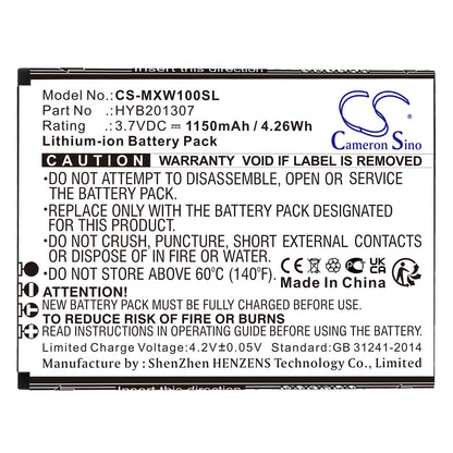 Replacement Battery for UMX | Budget Mobile MXW1 – Mobile, SmartPhone – 1150mAh / 3.7V