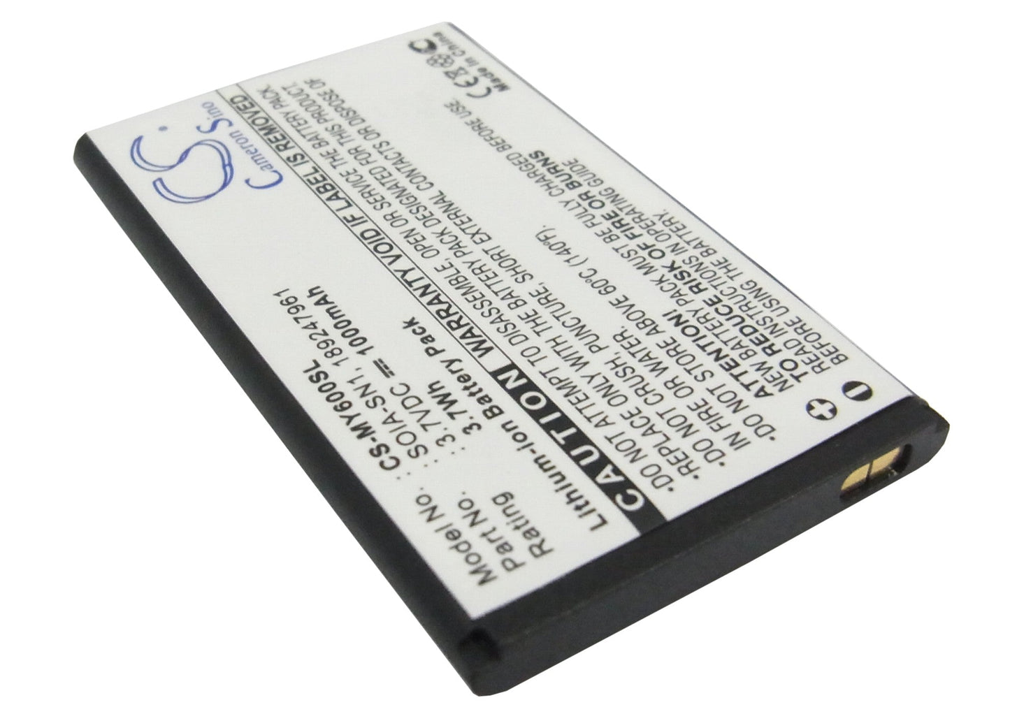 Replacement Battery for Sagem  MY600v – Mobile, SmartPhone – 1000mAh / 3.7V