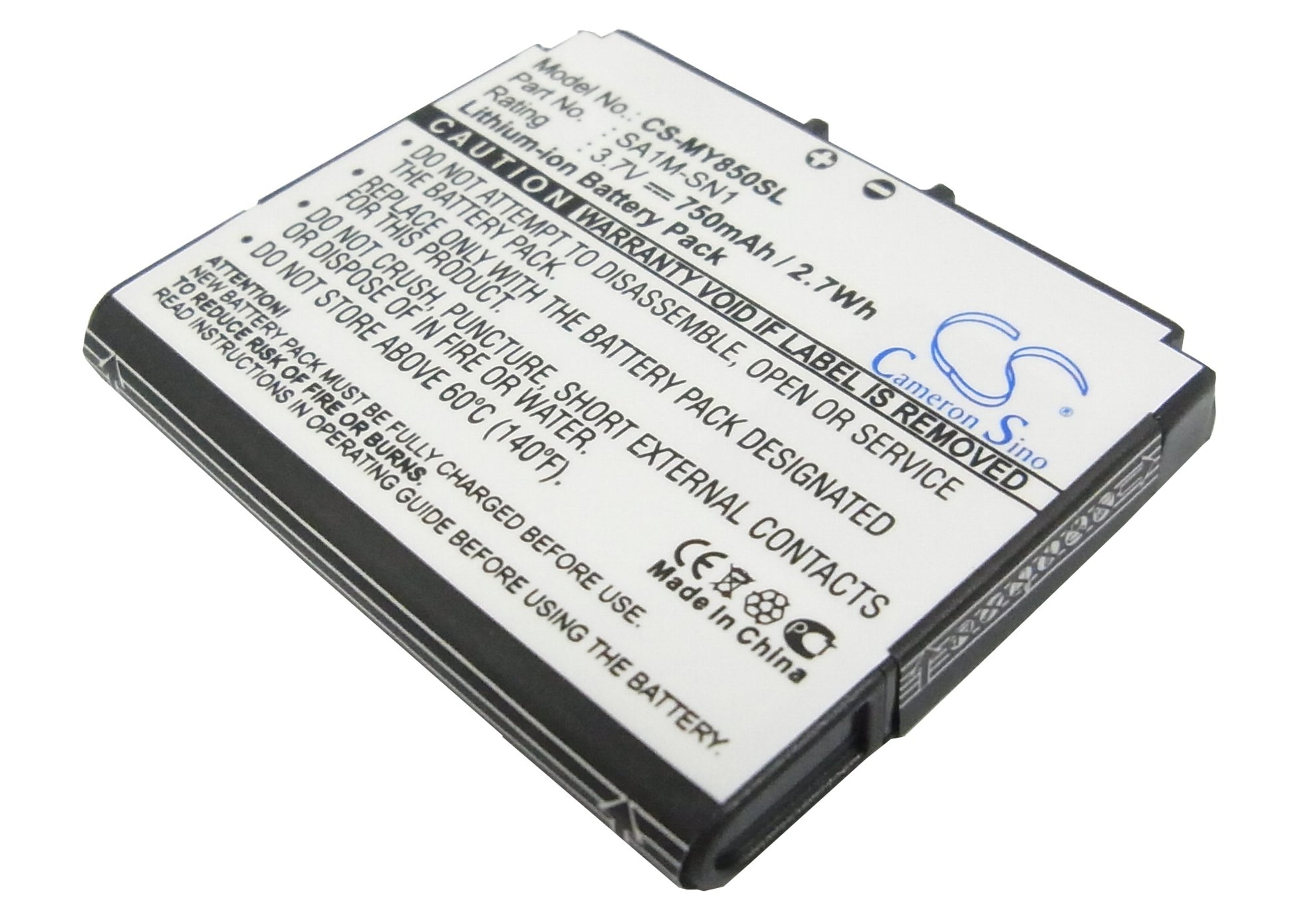 Replacement Battery for Sagem MY850 – Mobile, SmartPhone – 750mAh / 3.7V - image 1