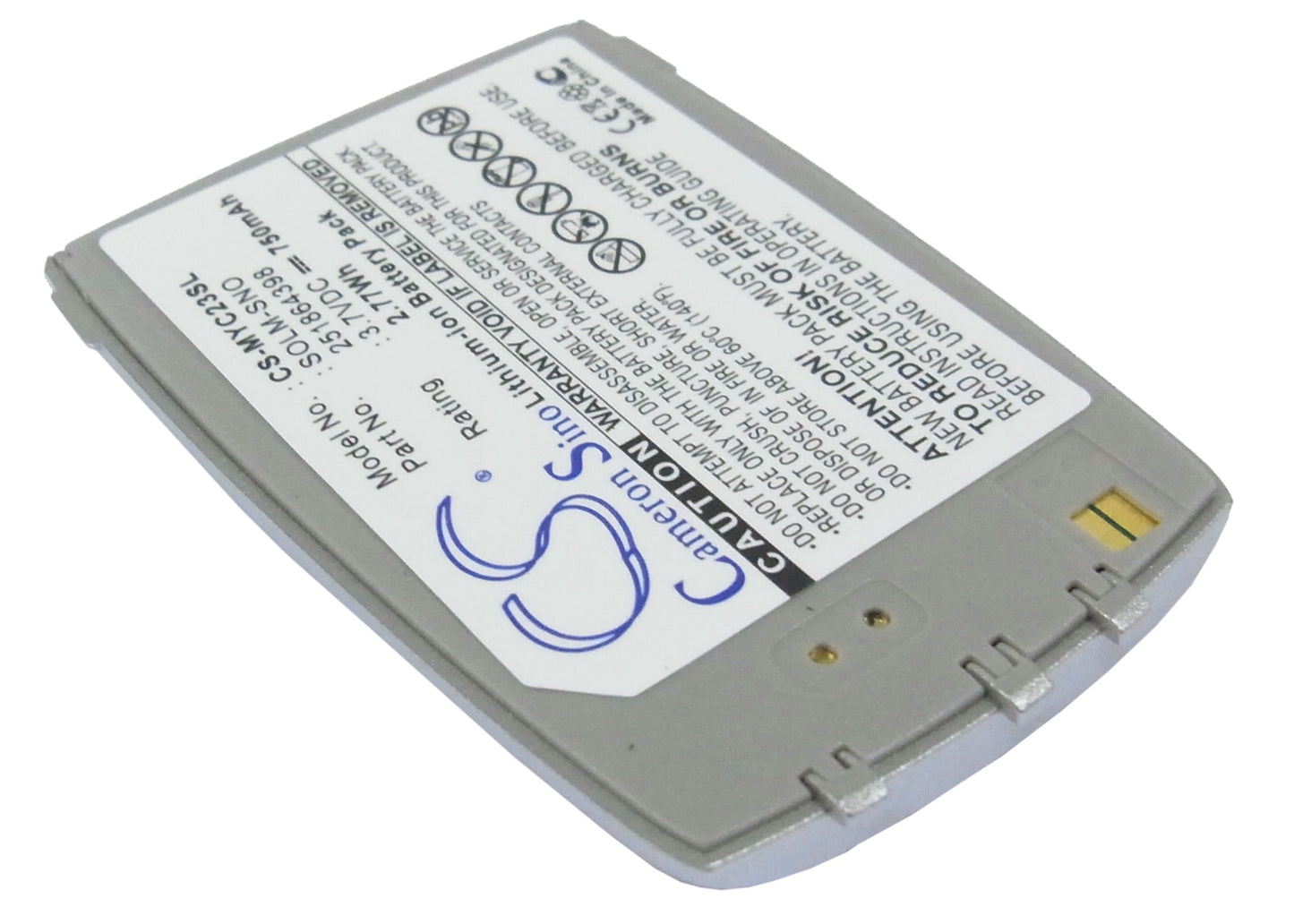 Replacement Battery for Sagem MYC2-3 – Mobile, SmartPhone – 750mAh / 3.7V - image 2