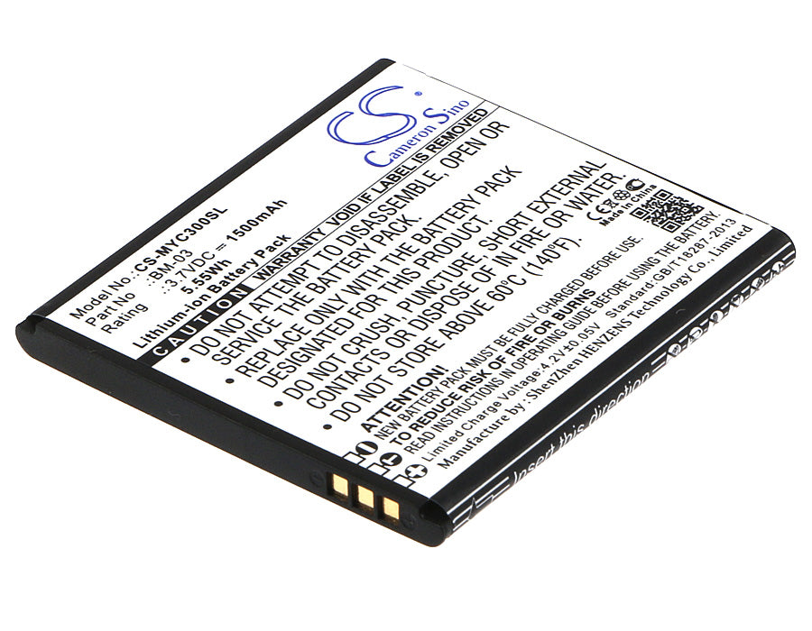 Replacement Battery for MyPhone C-Smart – Mobile, SmartPhone – 1500mAh / 3.7V - image 1