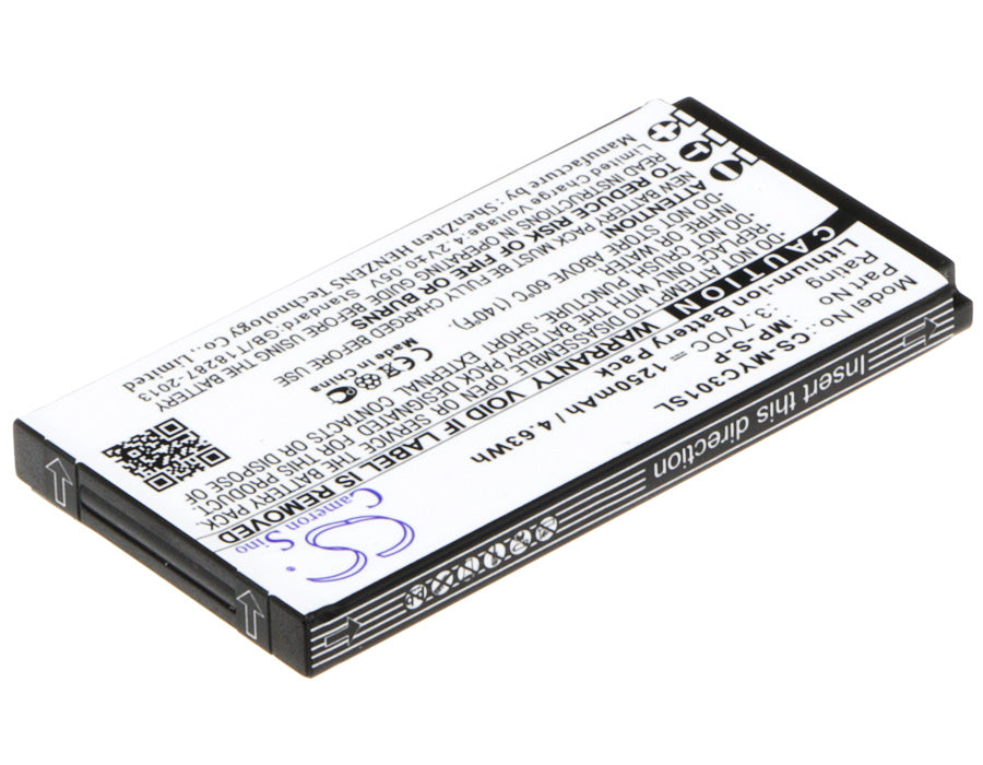 Replacement Battery for MyPhone  3010 Classic – Mobile, SmartPhone – 1250mAh / 4.63Wh / 3.7V