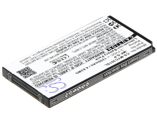 Replacement Battery for MyPhone  3010 Classic – Mobile, SmartPhone – 1250mAh / 4.63Wh / 3.7V