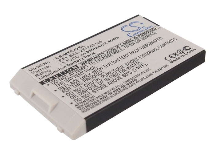 Replacement Battery for Sagem MYC4-2 – Mobile, SmartPhone – 650mAh / 3.7V - image 1