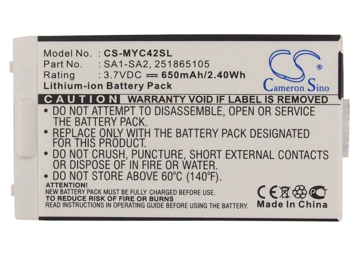 Replacement Battery for Sagem MYC4-2 – Mobile, SmartPhone – 650mAh / 3.7V - image 5