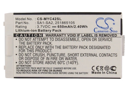 Replacement Battery for Sagem MYC4-2 – Mobile, SmartPhone – 650mAh / 3.7V - image 5