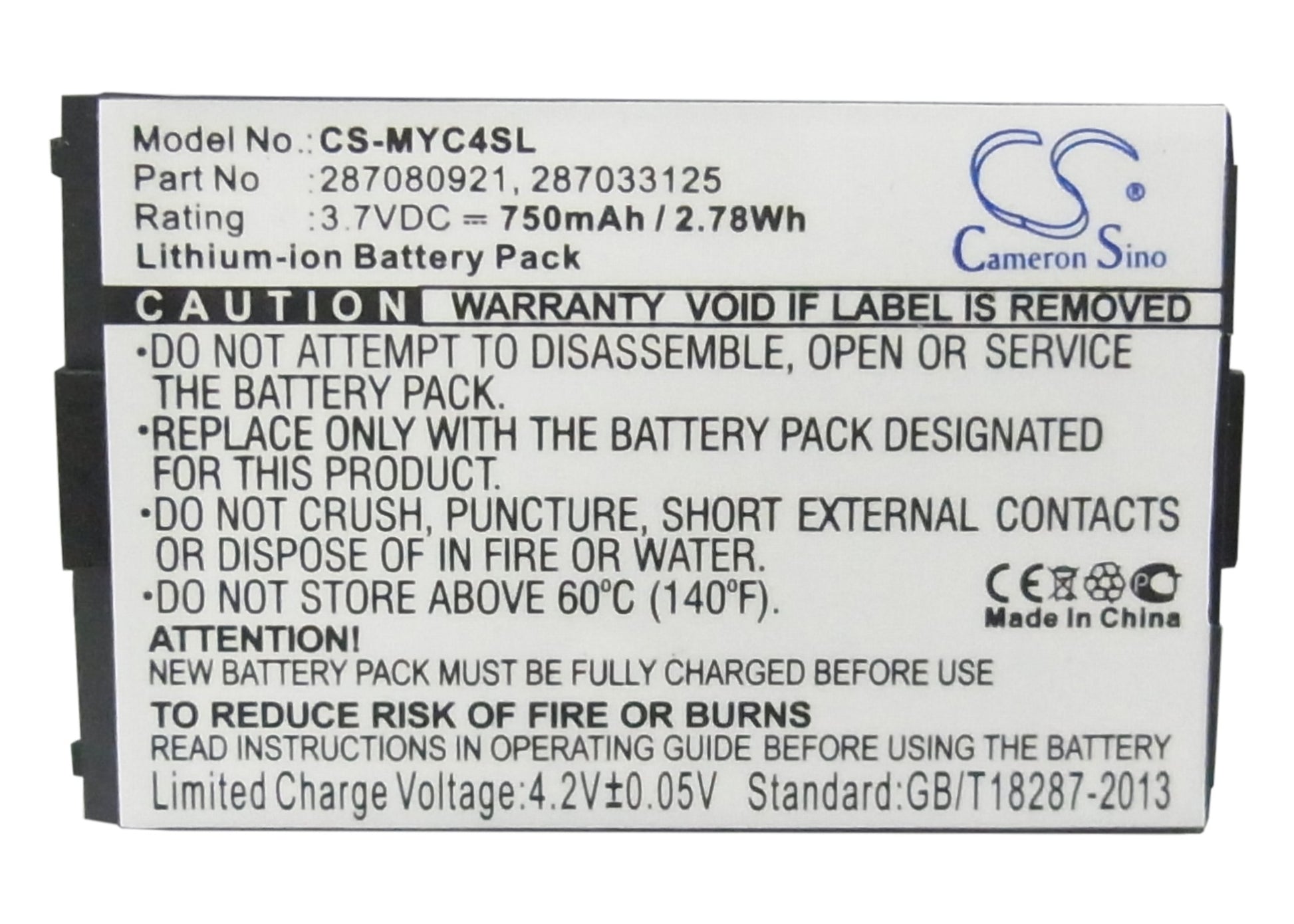 Replacement Battery for Bird | Tchibo | Sagem S310 – Mobile, SmartPhone – 750mAh / 3.7V - image 5