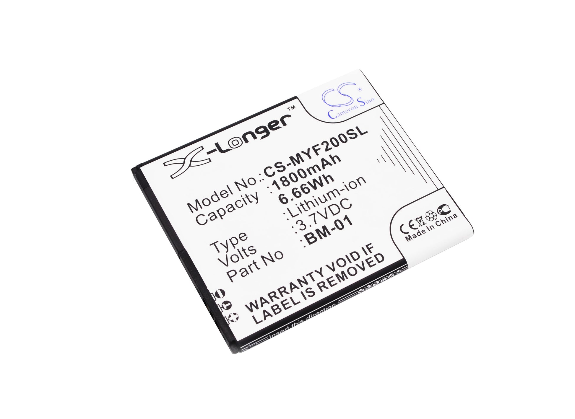 Replacement Battery for MyPhone Fun 2 – Mobile, SmartPhone – 1800mAh / 3.7V - image 1