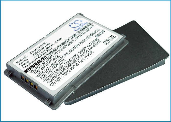 Replacement Battery for Typhoon MyGuide 7000X – GPS, Navigator – 1200mAh / 3.7V - image 1