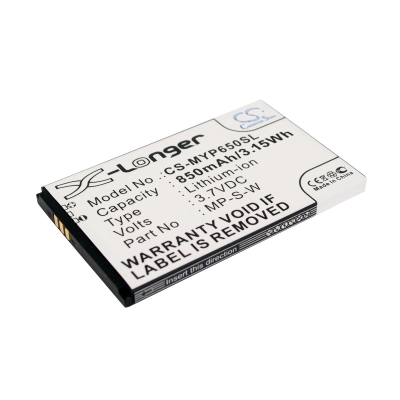 Replacement Battery for MyPhone 6500 – Mobile, SmartPhone – 850mAh / 3.7V - image 1