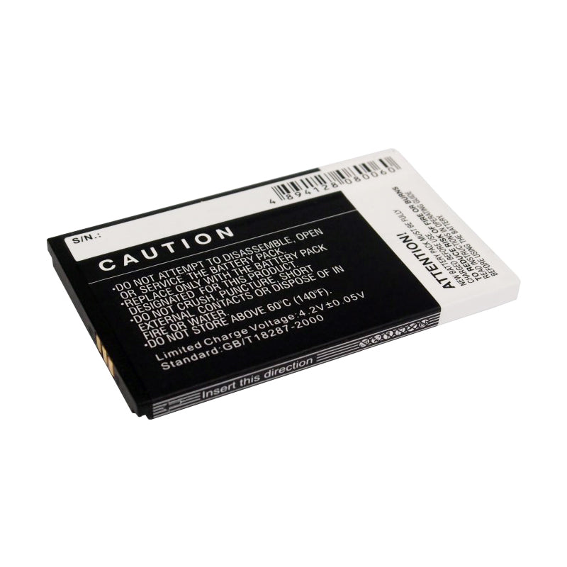 Replacement Battery for MyPhone  6500 – Mobile, SmartPhone – 850mAh / 3.15Wh / 3.7V
