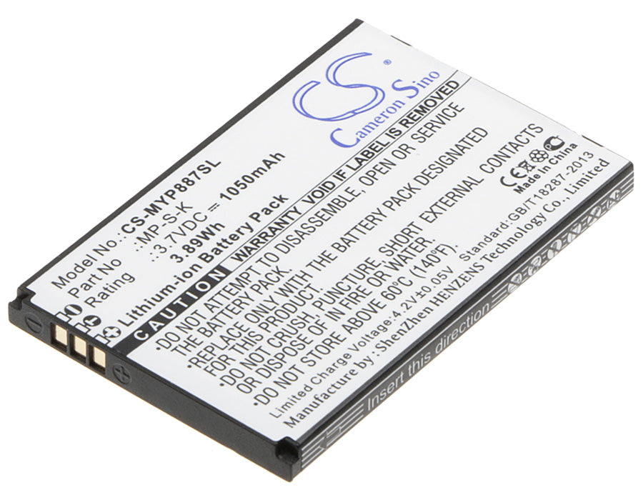 Replacement Battery for MyPhone 8870 – Mobile, SmartPhone – 1050mAh / 3.7V - image 1